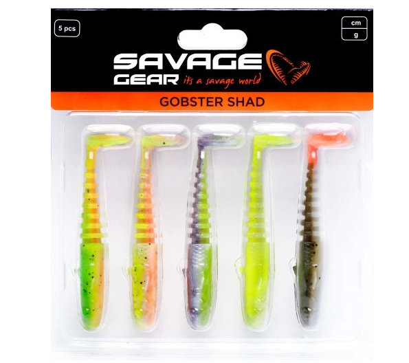 Savage Gear Gumová Nástraha Gobster Shad Dark Water Mix 5 ks