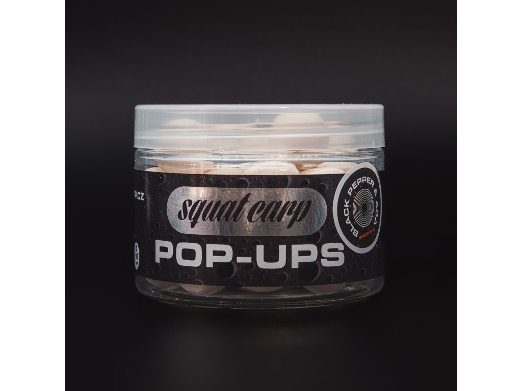 Squat Carp Pop-up boilies Black pepper & Asa 12mm/60g