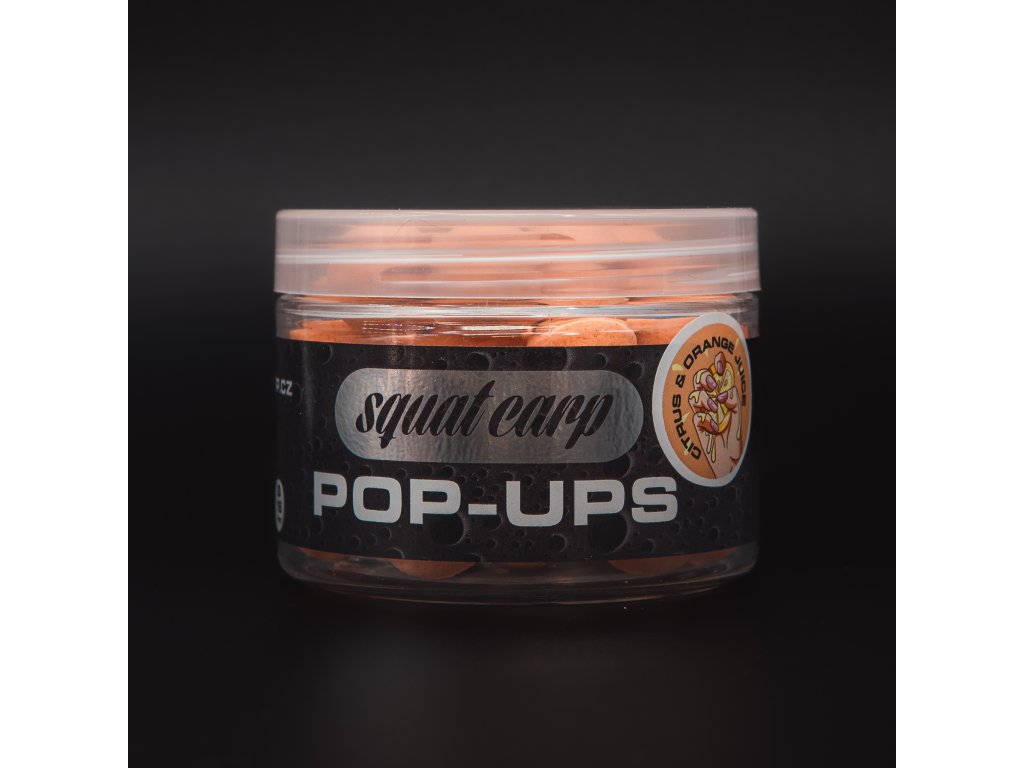 Squat Carp Pop-up boilies Citrus & Orange juice 12mm/60g