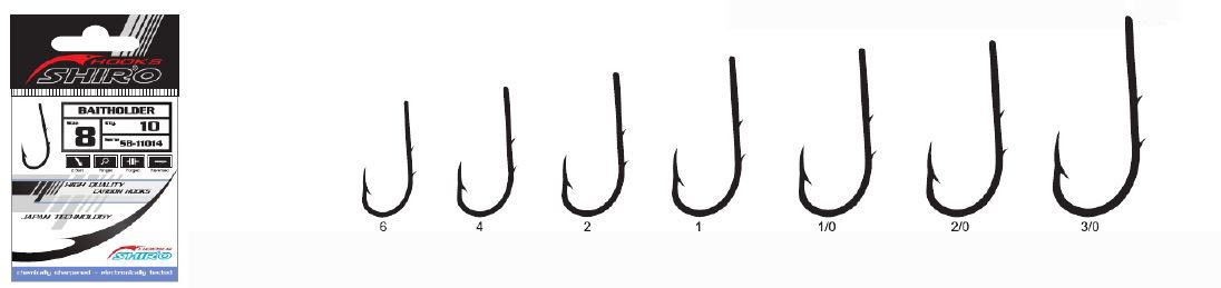 SHIRO Háčky BAITHOLDER Ring #2/0 /10 ks