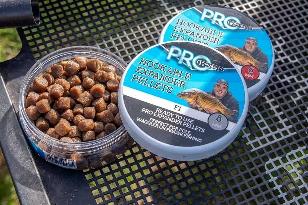 Sonubaits Hookable Pro Expander Pellets F1 8mm/100g