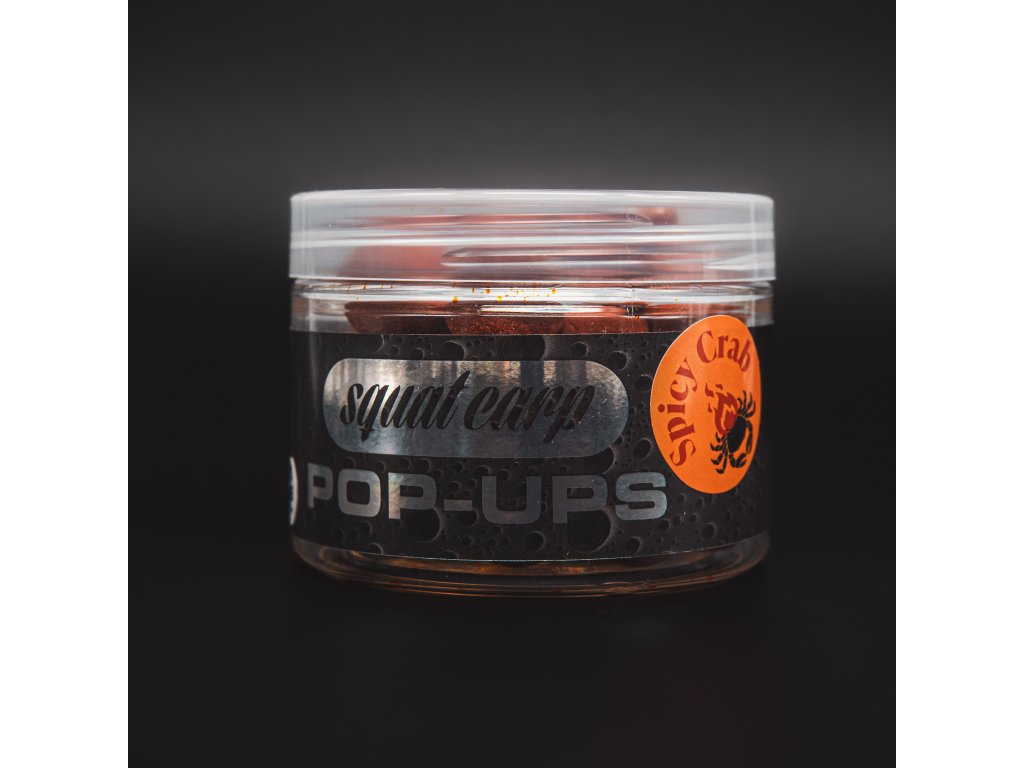 Squat Carp Pop-up boilies Spicy Crab 12mm/60g