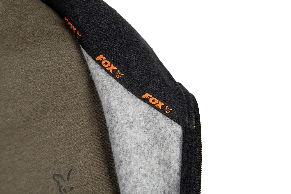 Fox Mikina Collection Lightweight Hoodie Black Orange vel. M