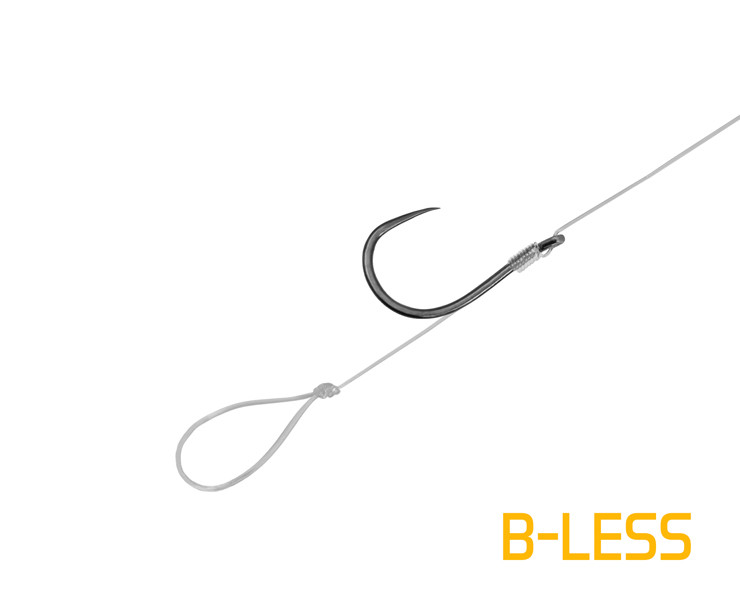 Delphin Feederový návazec FLR Loop 8cm/0,22mm/B-LESS #6/6 ks