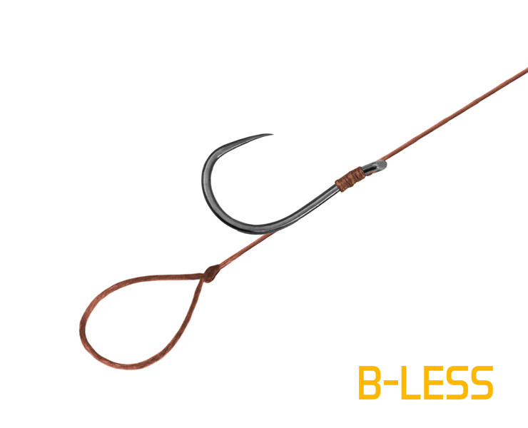 Delphin Feederový návazec Proxi 8 Loop 8cm/0,10mm/B-LESS #6/6 ks