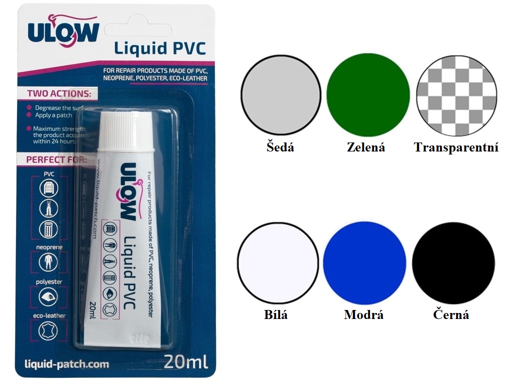 Ulow Tekutá Záplata Liquid Patch černá 20ml