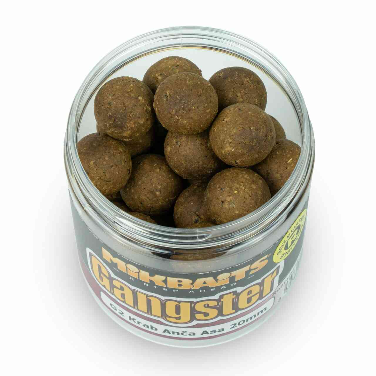 Mikbaits Gangster boilie rozpustné G2 Krab Ančovička Asa 20mm/250ml
