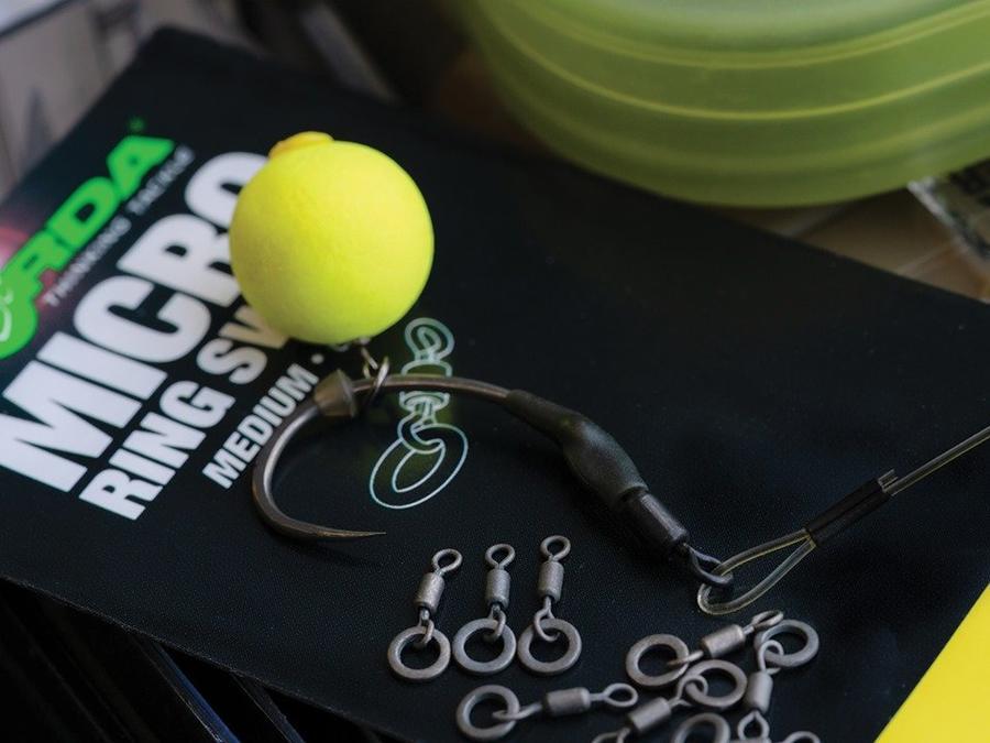 Korda Obratlik s kroužkem Micro Rig Swivel Medium /10 ks
