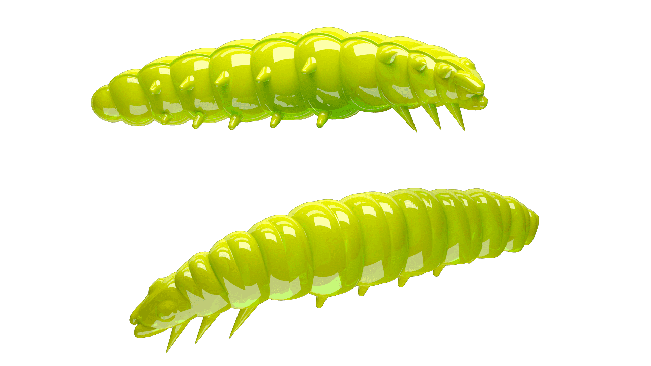 Libra Lures Larva 30 - Apple Green (Cheese) /15 ks