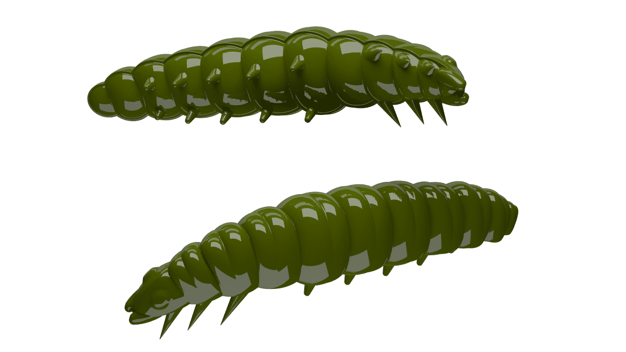 Libra Lures Larva 30 - Olive (Cheese) /15 ks