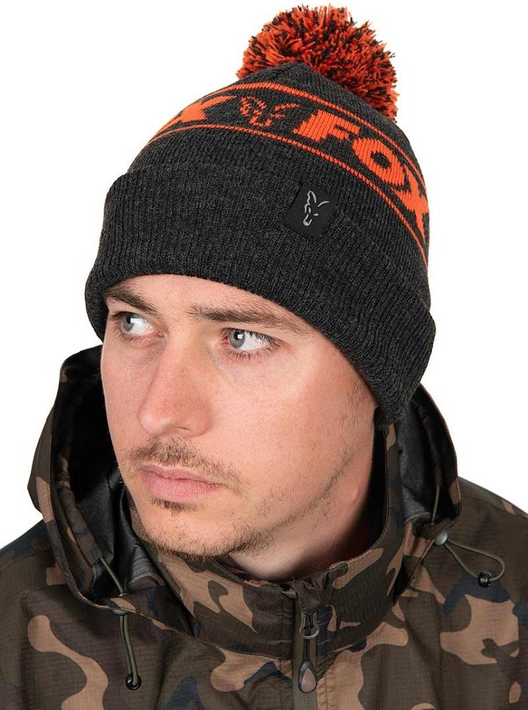 Fox Čepice Collection Bobble Black Orange