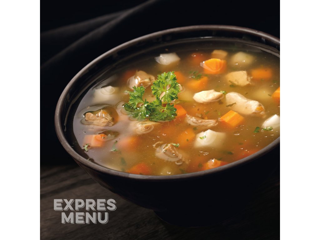 Expres Menu Kuřecí vývar s masem a zeleninou 1 porce 330 g