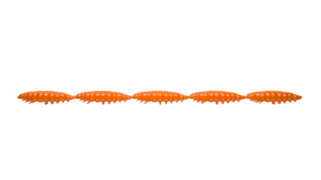 Libra Lures Larva Multi 5x25 - Hot Orange (Cheese) /5x5 ks