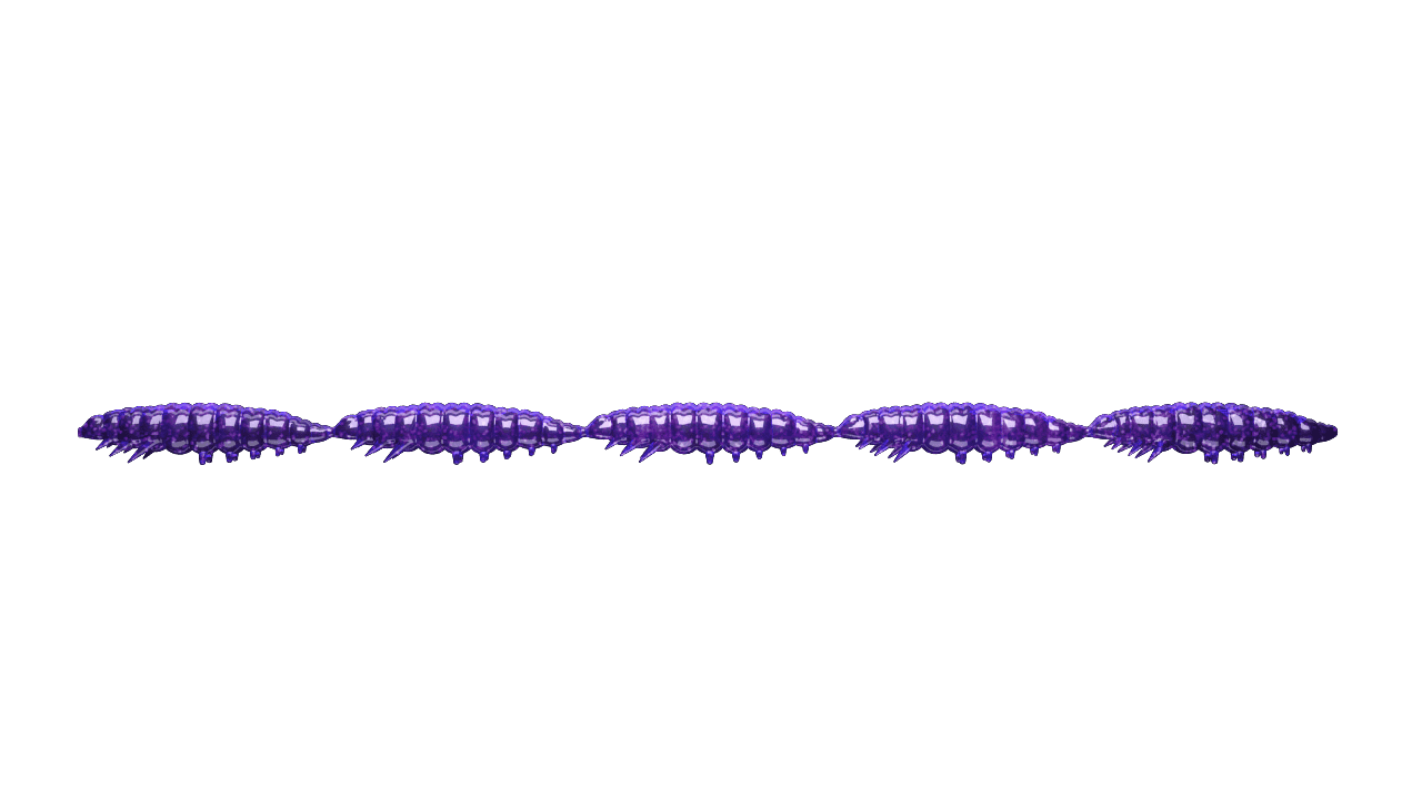 Libra Lures Larva Multi 5x25 - Purple with Glitter (Cheese) /5x5 ks