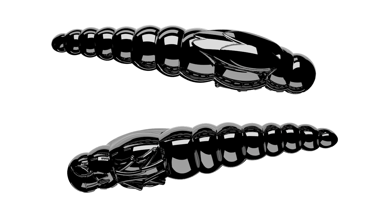 Libra Lures Largo Slim 28 - Black (Cheese) /15 ks