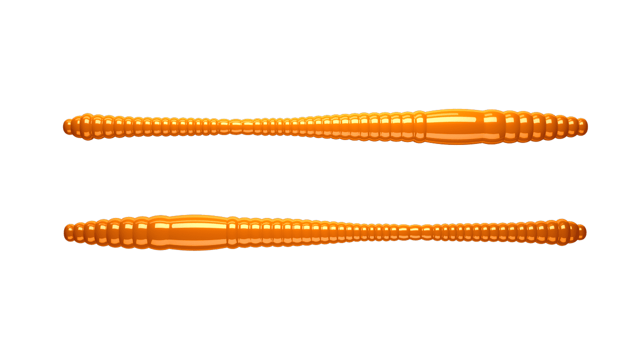 Libra Lures Dying Worm 70 - Hot Orange (Cheese) /15 ks