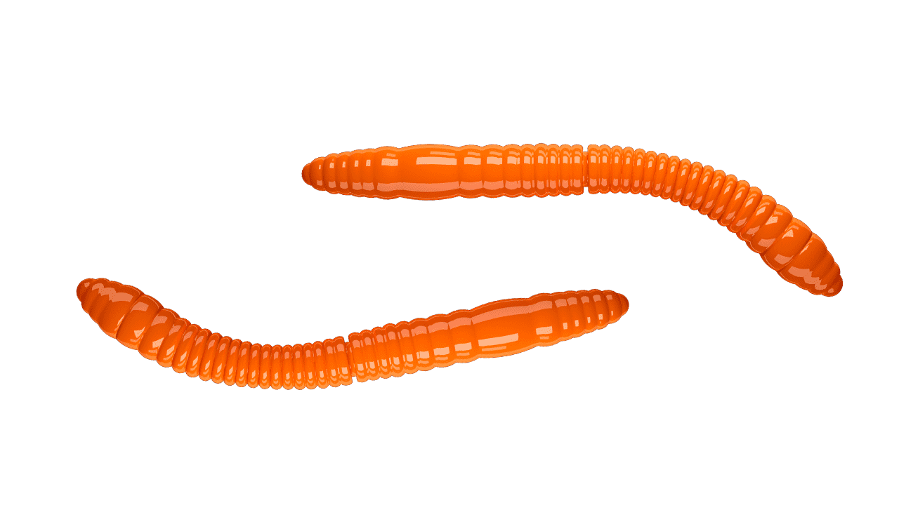 Libra Lures Fatty D’Worm Tournament 55 - Hot Orange (Cheese) /12 ks