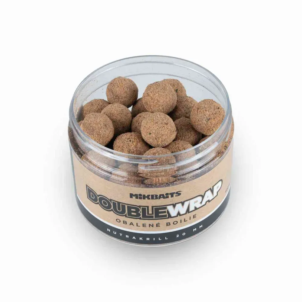 Mikbaits ManiaQ Double Wrap boilie NutraKRILL 20mm/500ml