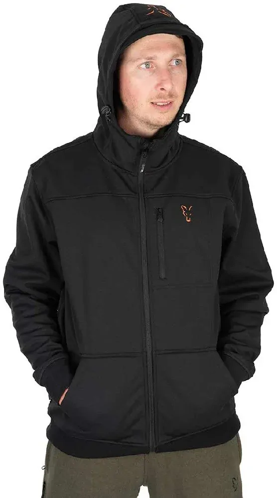 Fox Bunda Collection Soft Shell Jacket Black Orange vel. XXXL