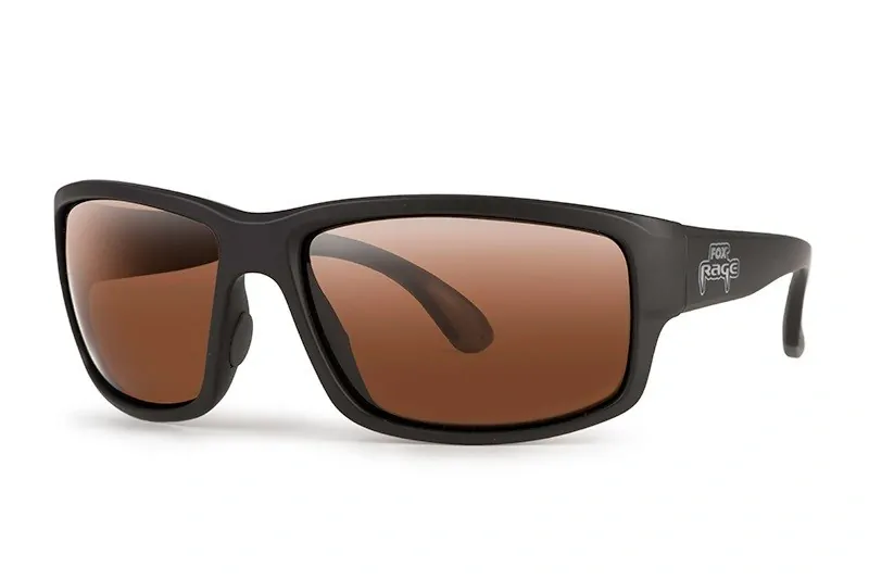 Fox Rage Polarizační Brýle Floating Wrap Dark Grey Sunglasses Brown Lenses With Mirror Finish