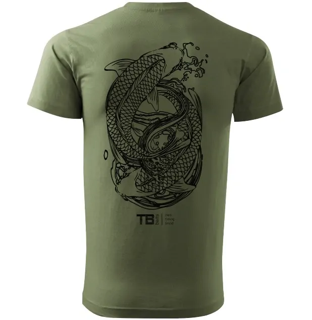 TB Baits Tričko Olive Edition