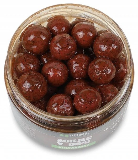 Nikl Boilies v dipu Strawberry 20mm/250g