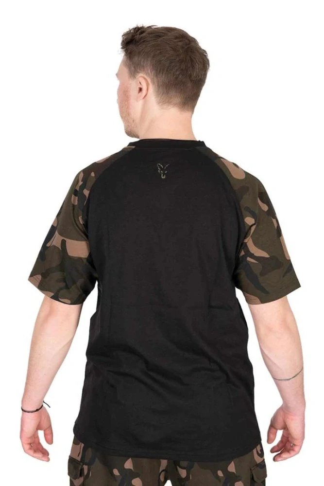Fox Tričko Black Camo Outline T-Shirt