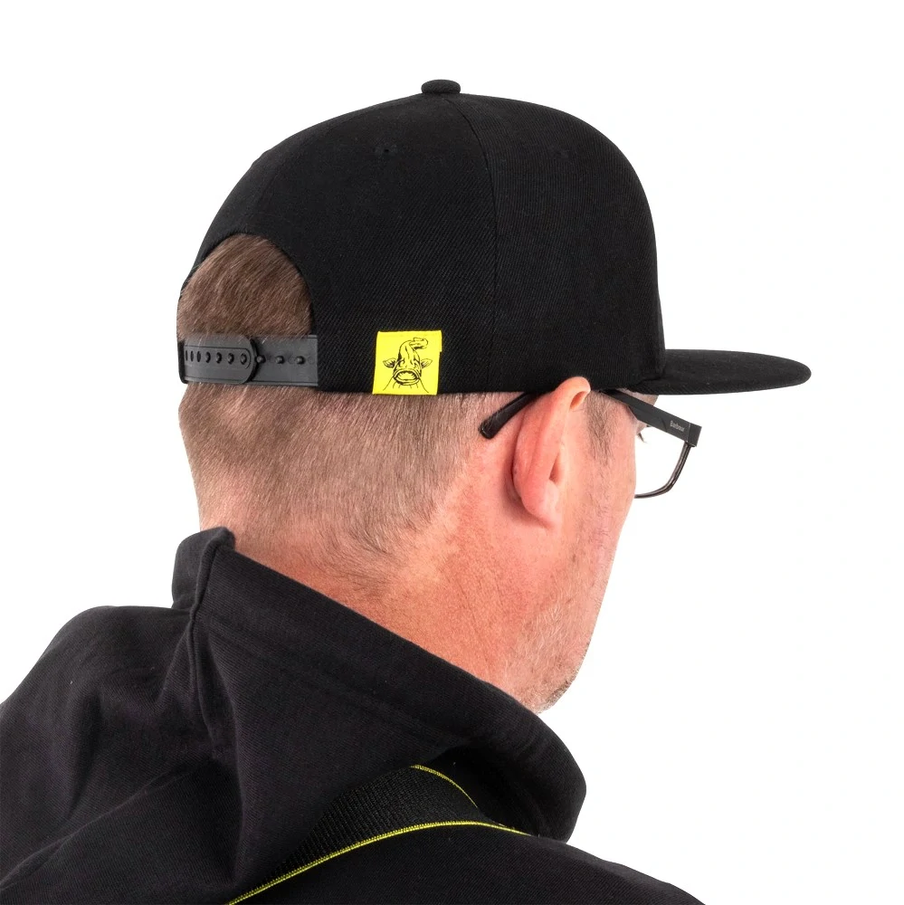 Black Cat Kšiltovka Black Flat Peak Cap