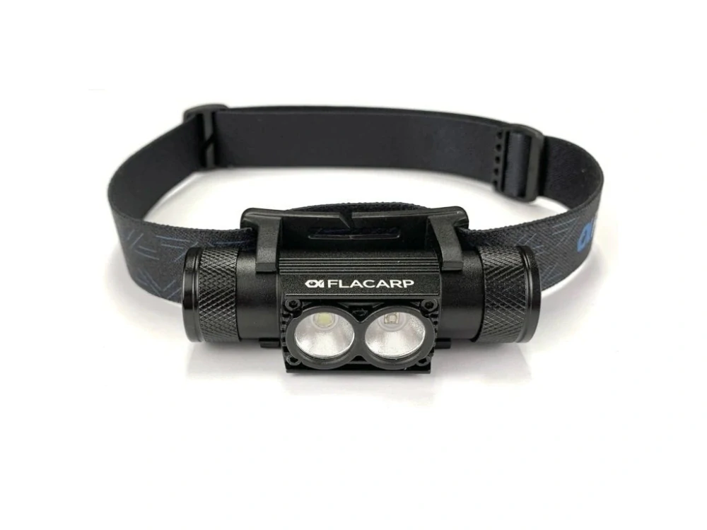 FLACARP Vodotěsná nabíjecí čelovka HL3UV s bílým a UV světlem