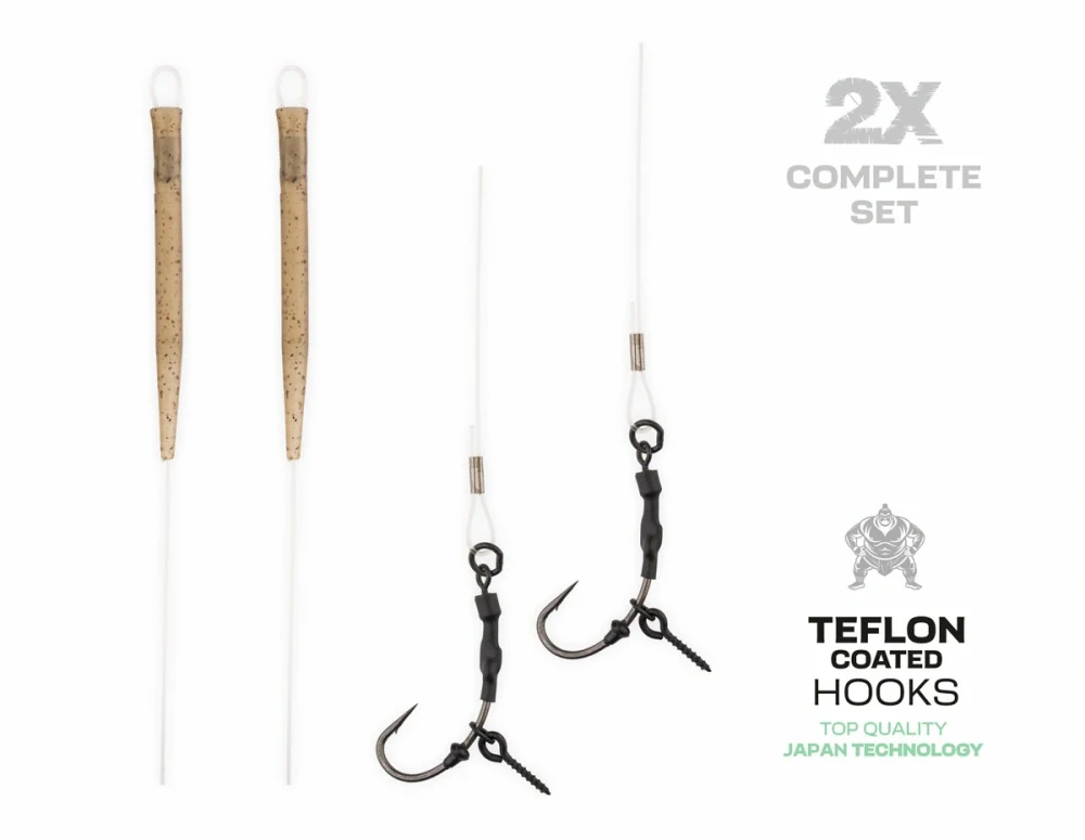 Zfish Návazec Fluorocarbon Ronnie Rig #8 /20 cm/2 ks