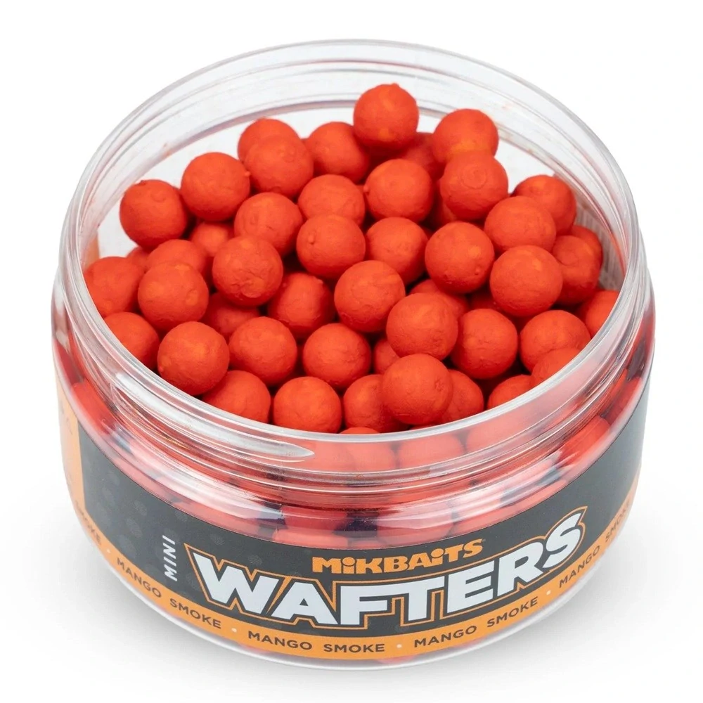 Mikbaits Vyvážené boilie Mini Wafters Smoke Mango 8mm/100ml