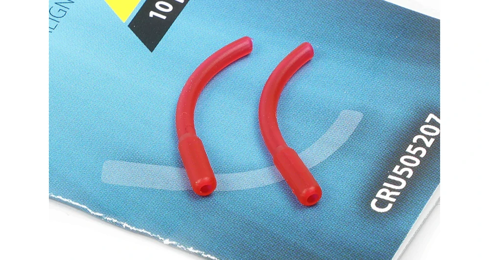 Carp´R´Us Rovnátko Curved Kickers Large Red /10 ks