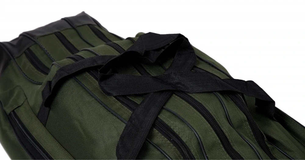 Mikado Obal na pruty tříkomorový zesílený zelený 120 cm