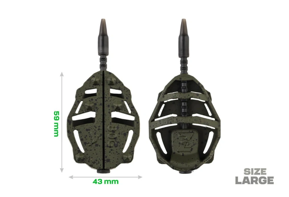 Zfish Sada krmítek Method Feeder set Spider Large 70+80g + formička