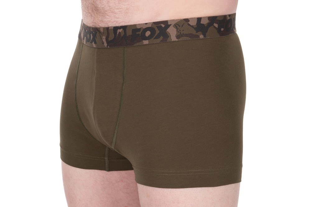 Fox Trenýrky Boxer Shorts Khaki/Black /2 ks