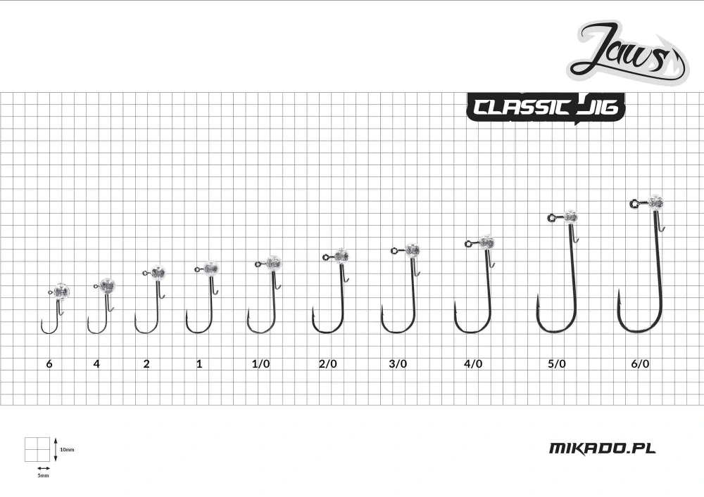 Mikado Jigová hlavička JAWS Classic Jig #2/0 10g - 3 ks
