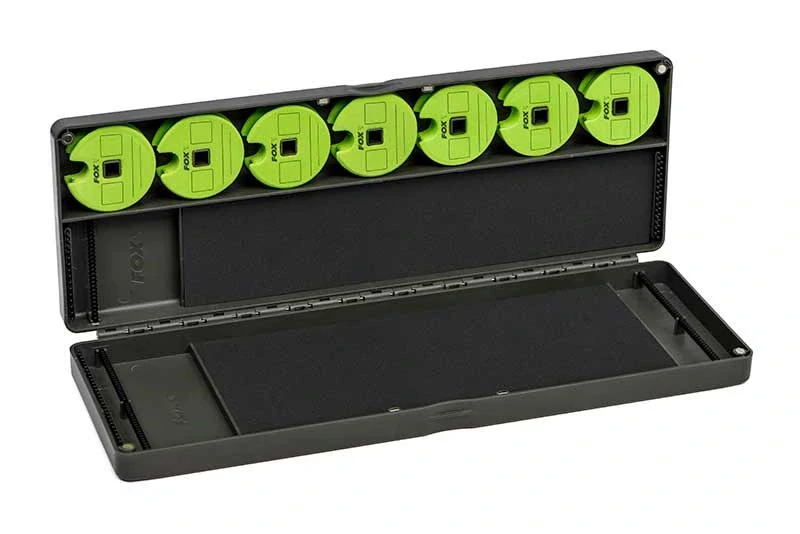 Fox Pouzdro na návazce Edges Large Rig And Disc Box Inc 50 Pins 7 Discs