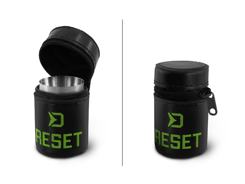 Delphin Set nerezových pohárků RESET 4v1 4x30ml