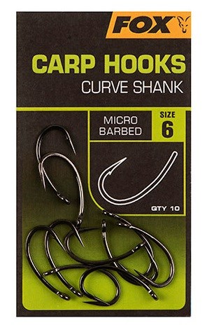 Fox Háčky Curve Shank #6 /10 ks