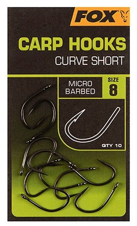 Fox Háčky Curve Shank Short #8 /10 ks