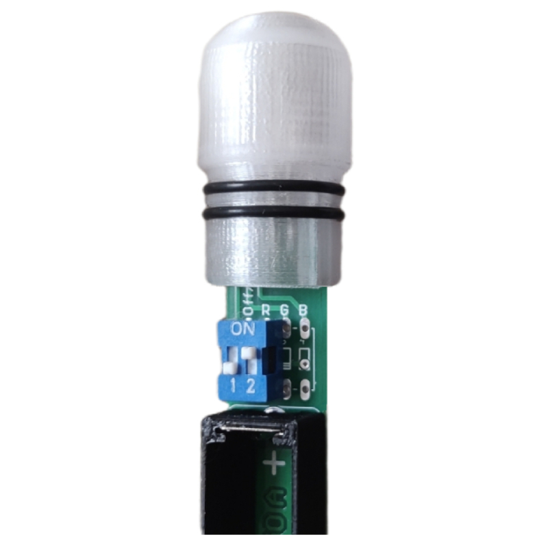 Daemons Sklopná tyčová bójka 05 s RS LED diodou, sensorem a vypínačem + obal