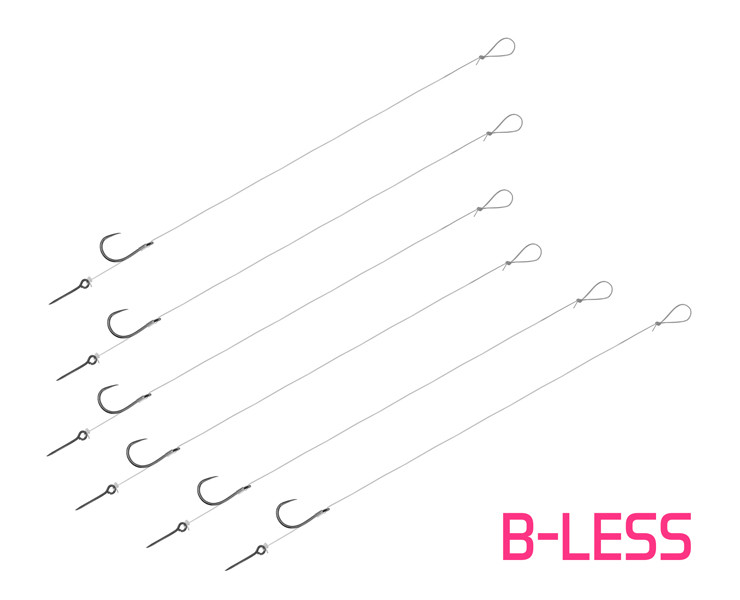 Delphin Feederový návazec FLR Sting 8cm/0,22mm/B-LESS #6/Sting 7mm/6 ks