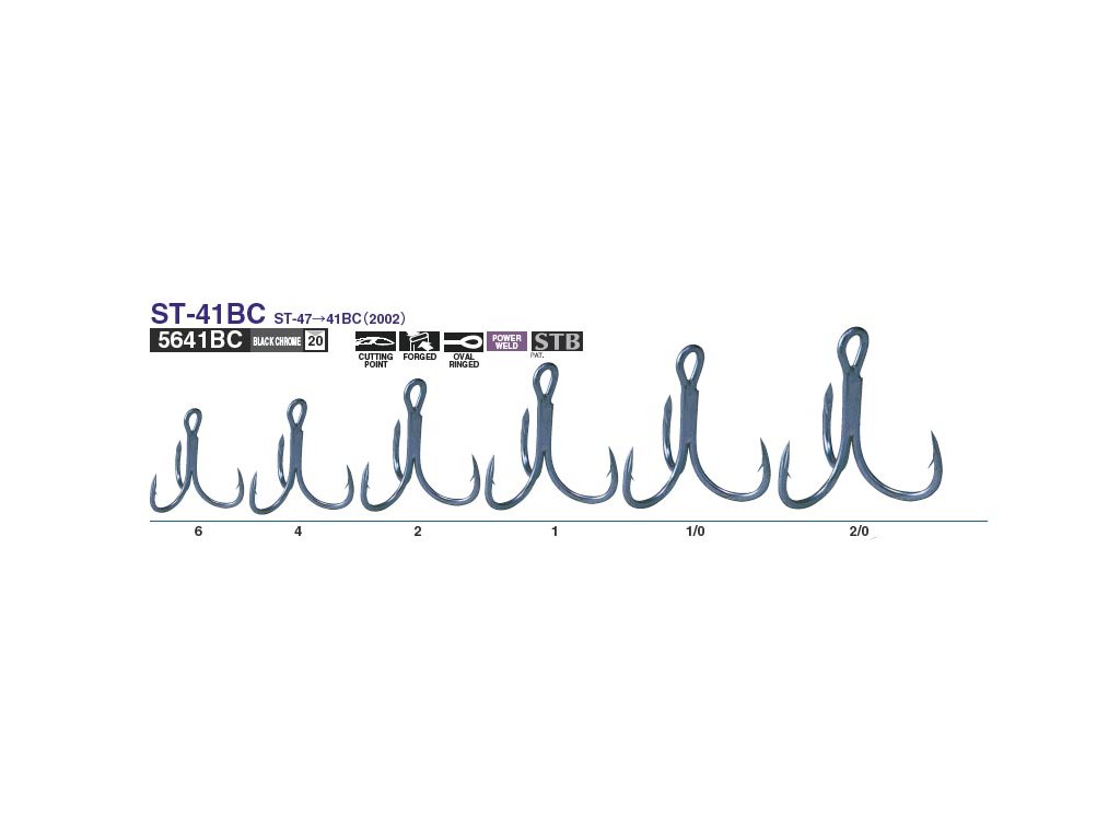 Owner Trojháček Stinger Treble ST41 #2/0 /6 ks