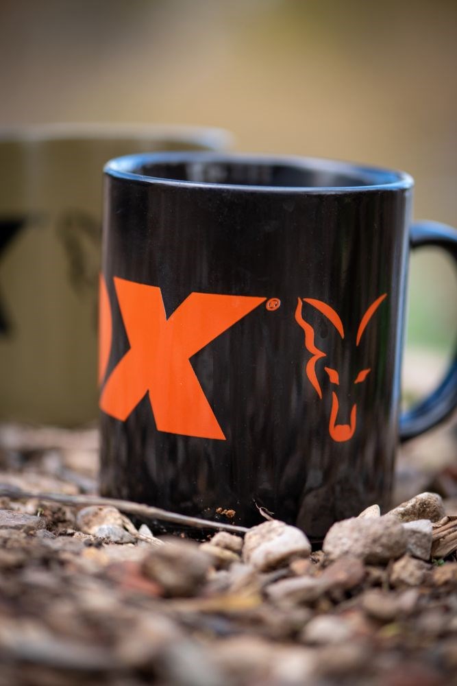 Fox Hrnek Collection Ceramic Mug Black Orange
