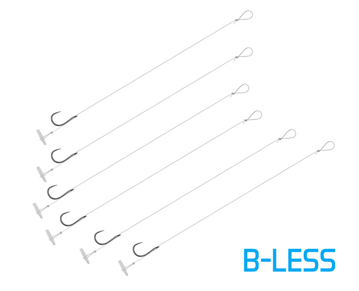 Delphin Feederový návazec FLR Quickstop 8cm/0,22mm/B-LESS #6/6 ks