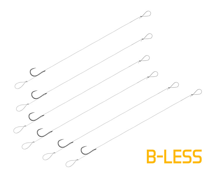 Delphin Feederový návazec FLR Loop 8cm/0,22mm/B-LESS #6/6 ks