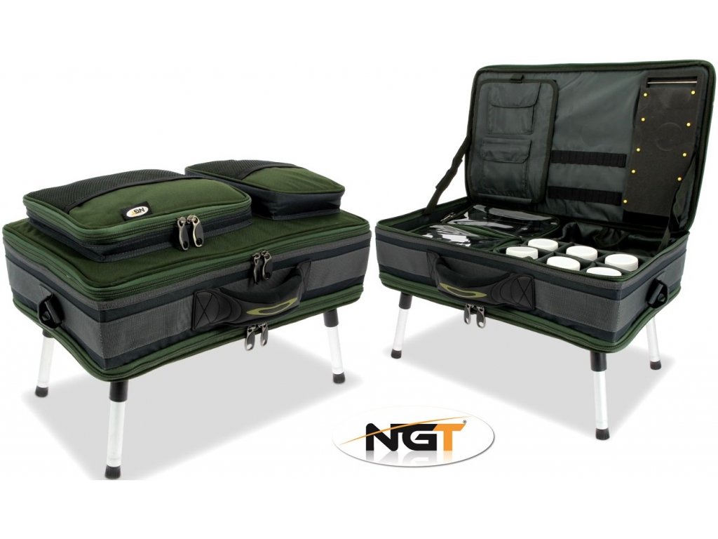 NGT Stolek s Kufrem Carp Bivvy Table System