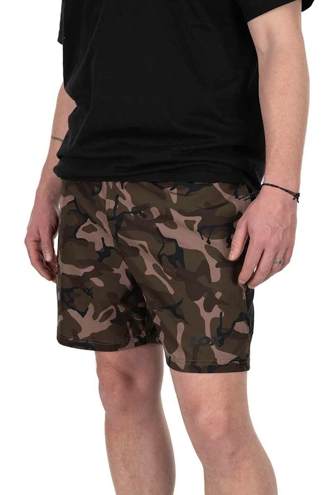 Fox Koupací kraťasy Black Camo LW Swim Shorts vel. XXXL