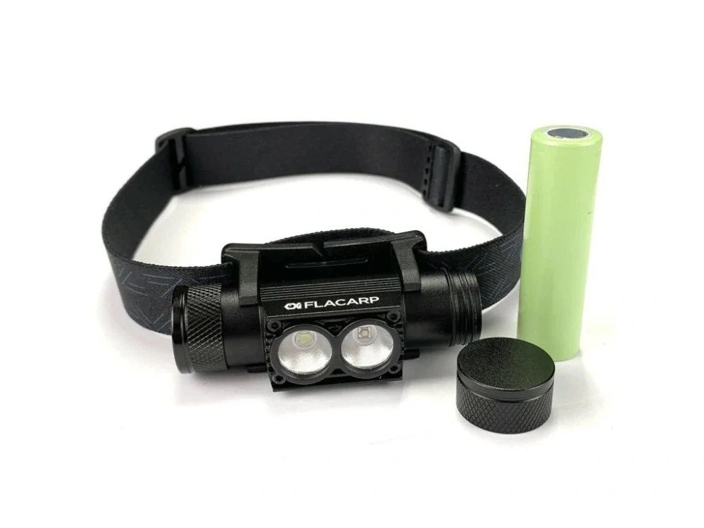 FLACARP Vodotěsná nabíjecí čelovka HL3UV s bílým a UV světlem
