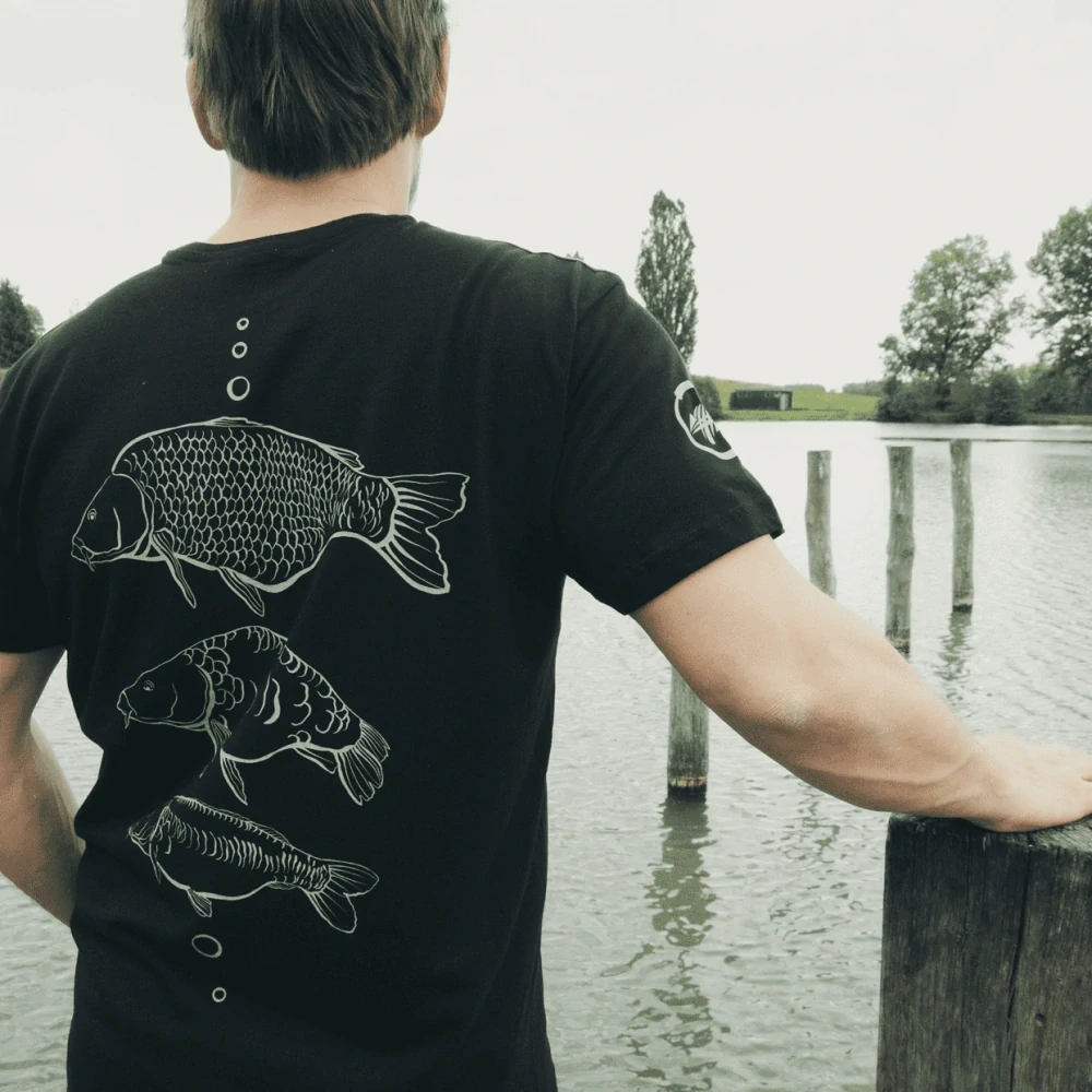 Giants fishing Tričko Černé tři kapři vel. XXL